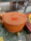 Orange decorative basket