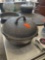 Cast iron Dutch oven Chipped lid