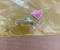 Necklace with pink heart