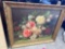 Framed flower art work