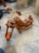 Wooden motorcyclefigurine
