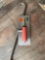 Notched trowel and crow bar