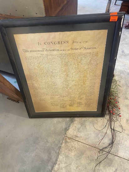 Framed wall decor