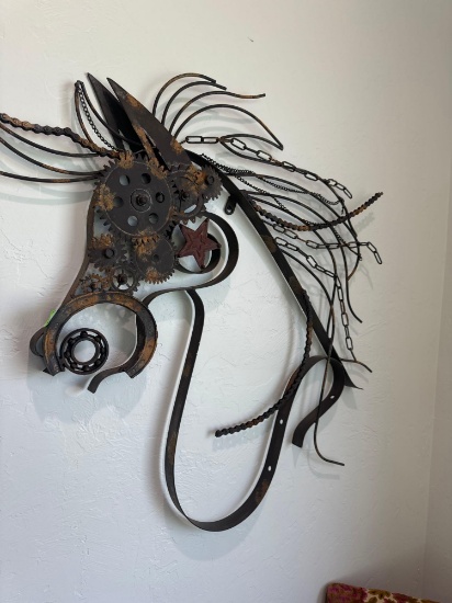 Horse head wall art