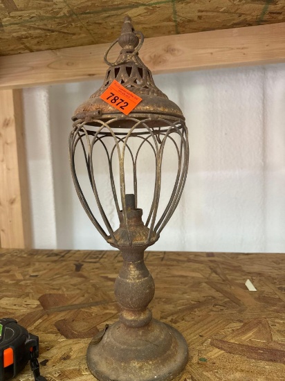 Antique metal lantern
