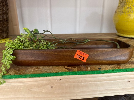 Wooden decorative bowl