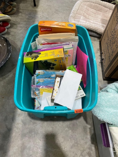 Hanging file folders, folders, and colored paper
