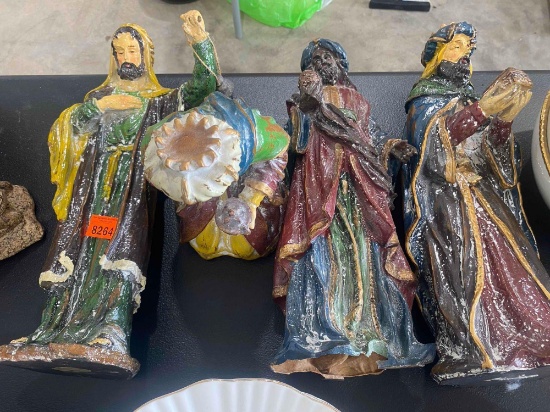 Pieces to a nativity scene
