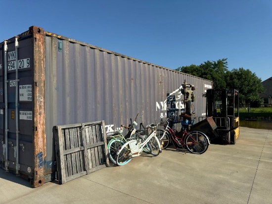 Shipping Container Measurements 40x8x96 Buyer responsible loading and moving contents not