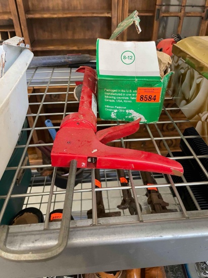 Caulking gun and screws