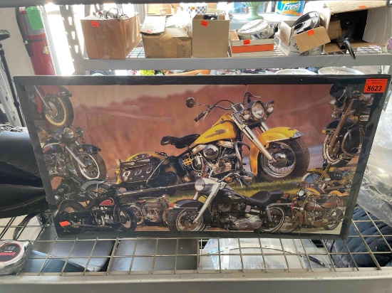 Framed Motorcycle picture