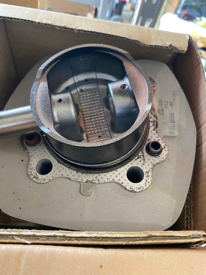 Motorcycle parts, cylinder set with natural finish