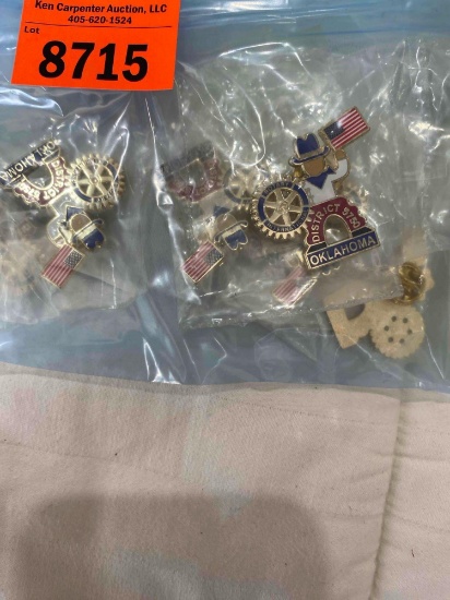 Various lapel pins