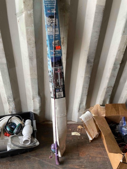 Kids fishing pole and flag poles