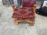 Handmade wood camel seat