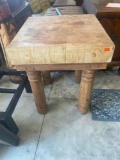 Butcher block table