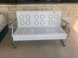 Vintage metal gliding rocker