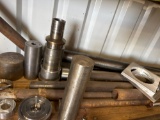 Solid pieces of steel inch and a half, 4 foot long some shorter some cut steel