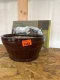 Flower pot and horse picture