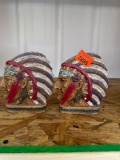 Pair of Vintage Indian head bookends