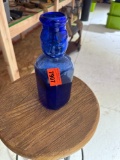 Vintage Cobalt blue baby bottle
