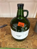 Glass laundry soap bottle