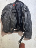 Leather riding jacket