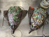 Stained glass wall lights