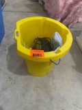 Yellow bucket and Dremel Versa