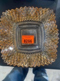 Amber glass tray