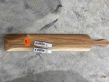 Wooden paddle and 2 packs of shocking play gum packs