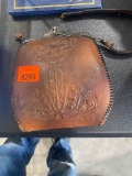 Leather bag with broken strap