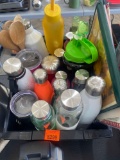 Various water bottles