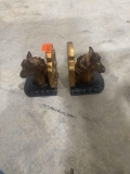 Horse head book ends