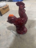 Red rooster figurine