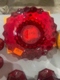 Fostoria Ruby Coin Glass Bowl