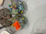 2 stained glass cups