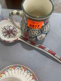 Indian inspired cup and spoon
