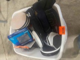 Carpet coasters and gloves