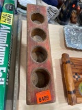 Wooden candle holder