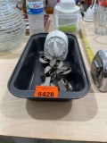 Bread pan, timer and knobs