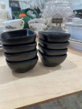 Black dipping bowls