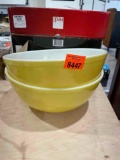 2 yellow bowls