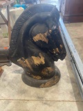 Horse head figure
