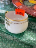 White and gold cup