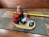 Santa and motorcycle