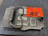 American oil worker belt buckle