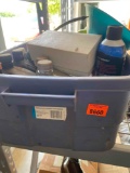 Tote with misc oil