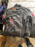 Timing womens leather riding jacket