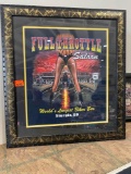 Framed full throttle saloon picture